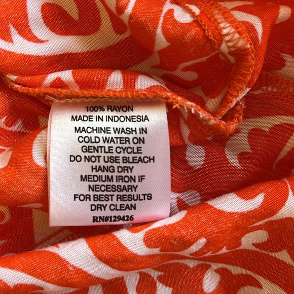 Escapada orange and white summer dress - Picture 4 of 6